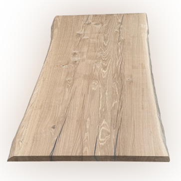 Panneau massif chêne tempête bords brut